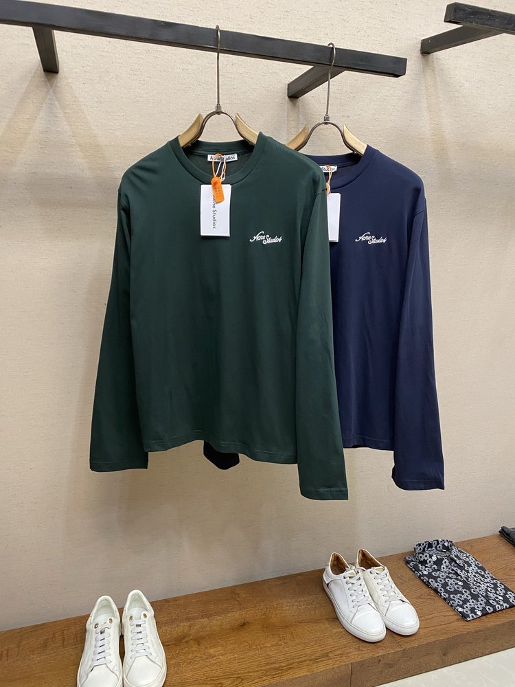 Acne Studios 검정색 자수 긴팔 001-283060