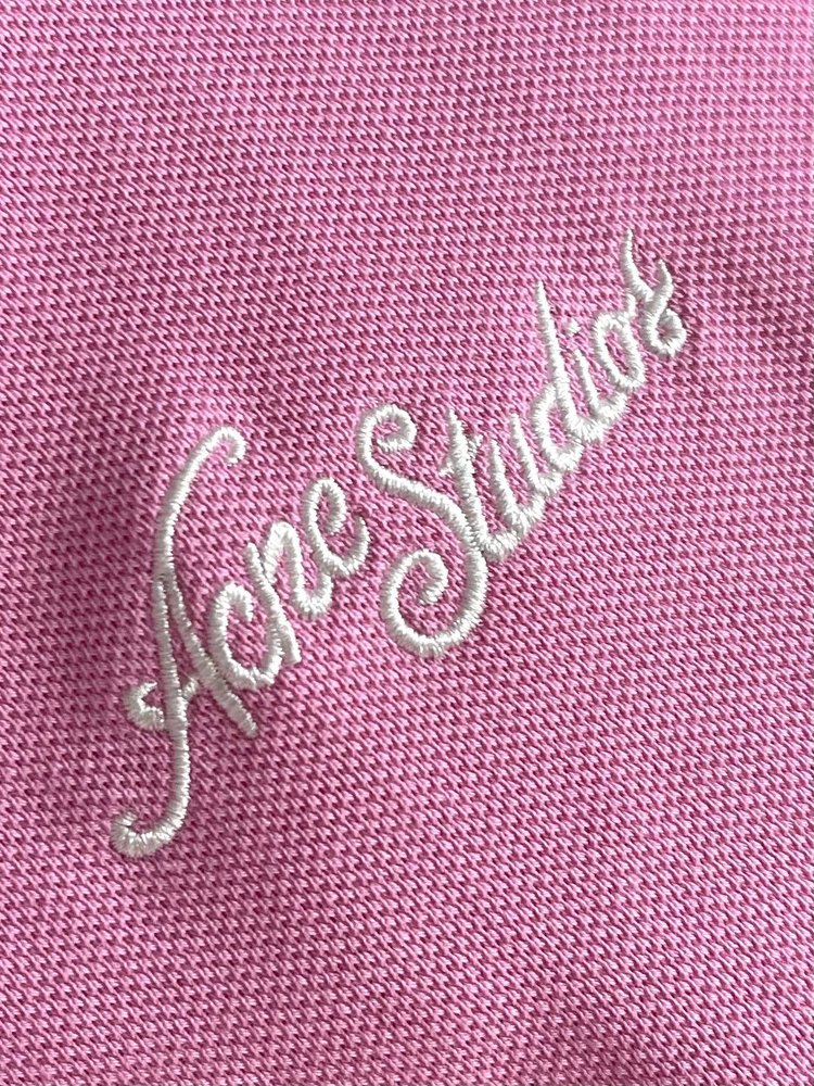 Acne Studios 자수 로고 긴팔 티셔츠 001-283062