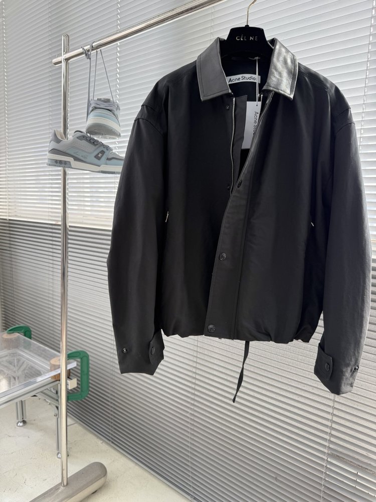 Acne Studios 가죽 능직 재킷 001-283070