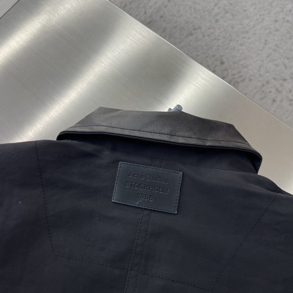 Acne Studios 가죽 능직 재킷 001-283070