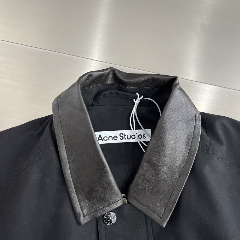 Acne Studios 가죽 능직 재킷 001-283070