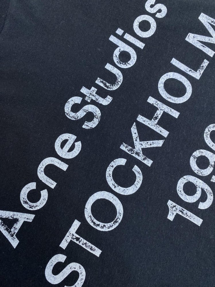 Acne Studios 빈티지 워싱 프린트 티셔츠 001-283076