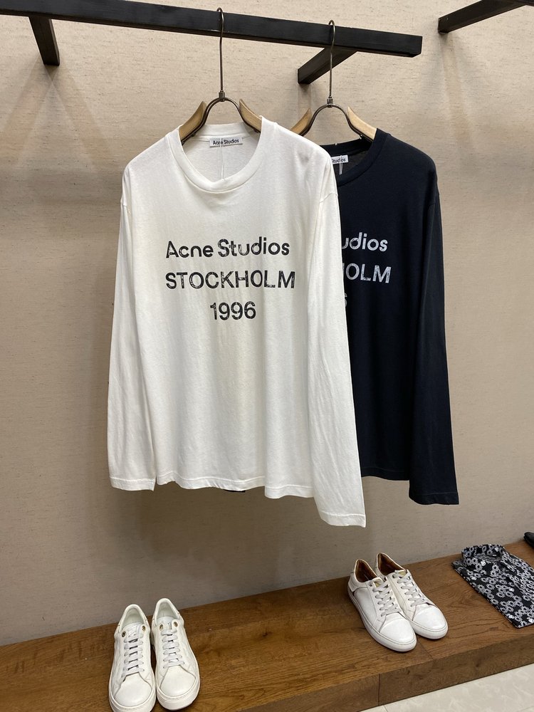 Acne Studios 빈티지 워싱 프린트 티셔츠 001-283076