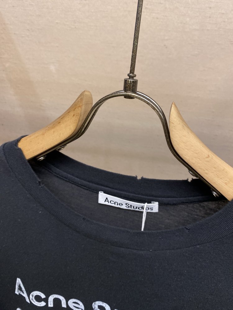 Acne Studios 빈티지 워싱 프린트 티셔츠 001-283076