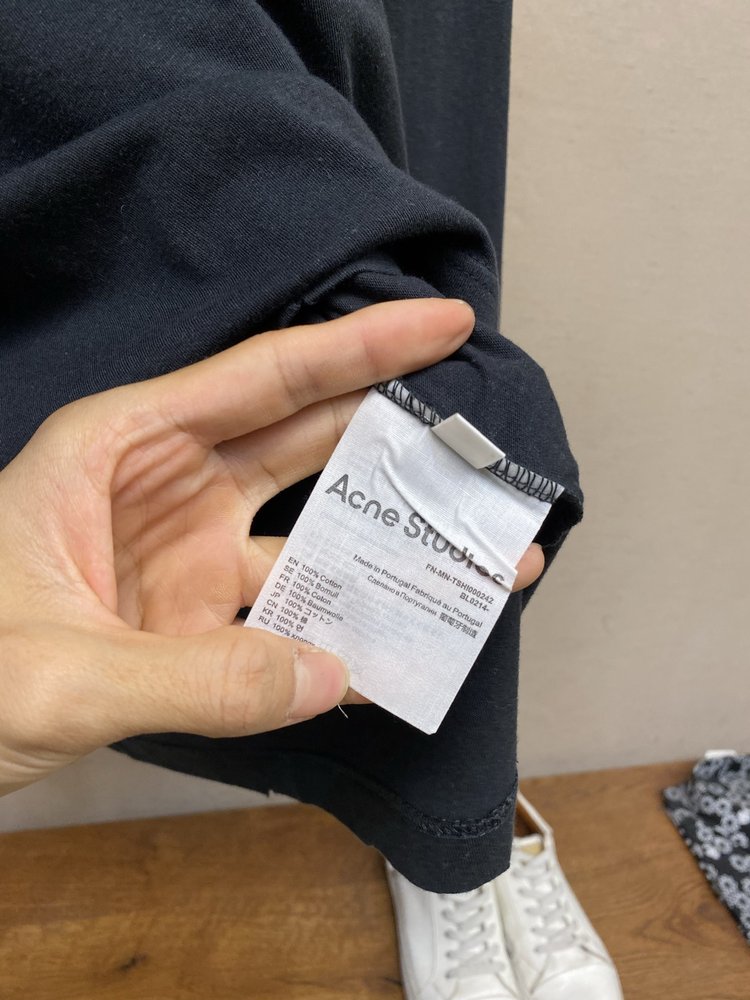 Acne Studios 빈티지 워싱 프린트 티셔츠 001-283076
