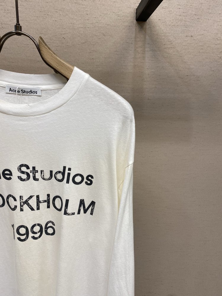 Acne Studios 레트로 워싱 프린트 티셔츠 001-283077