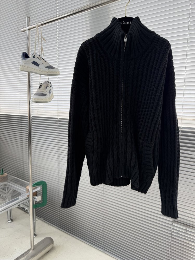 Acne Studios 자수 지퍼 니트 가디건 001-283081