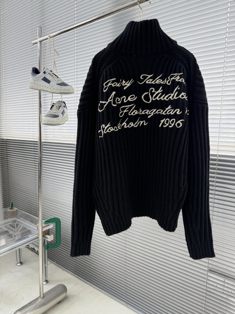 Acne Studios 자수 지퍼 니트 가디건 001-283081