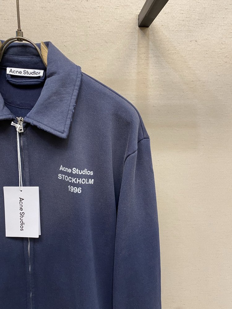 Acne Studios 26FW 턴다운 칼라 지퍼 레터 001-283082