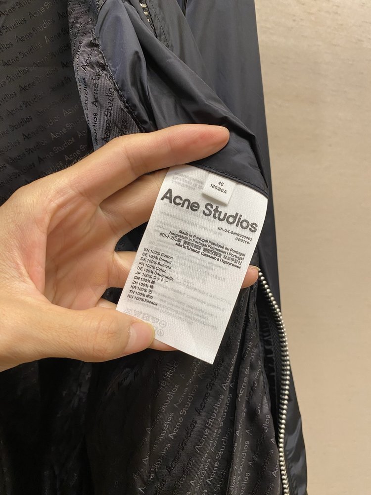 Acne Studios 로고 지퍼 나일론 자켓 001-283085