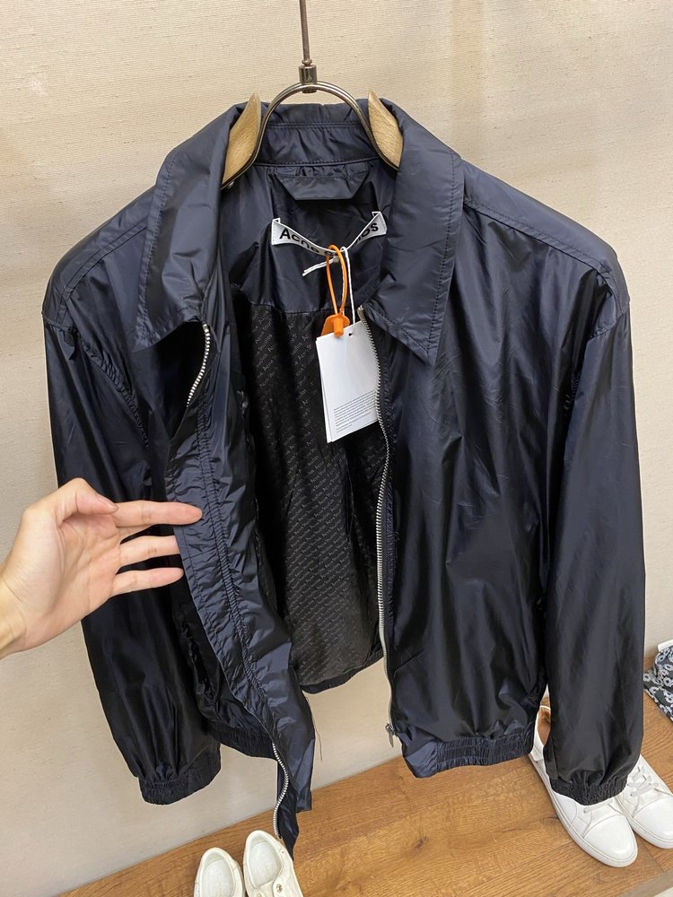 Acne Studios 로고 지퍼 나일론 자켓 001-283085