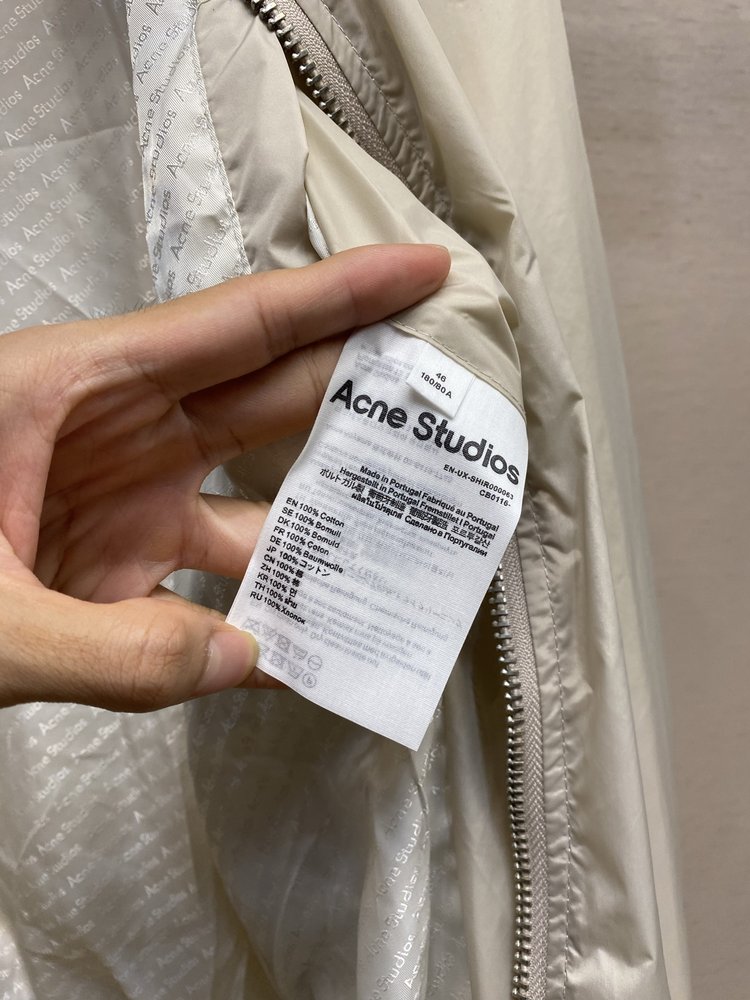 Acne Studios 로고 지퍼 나일론 자켓 001-283086