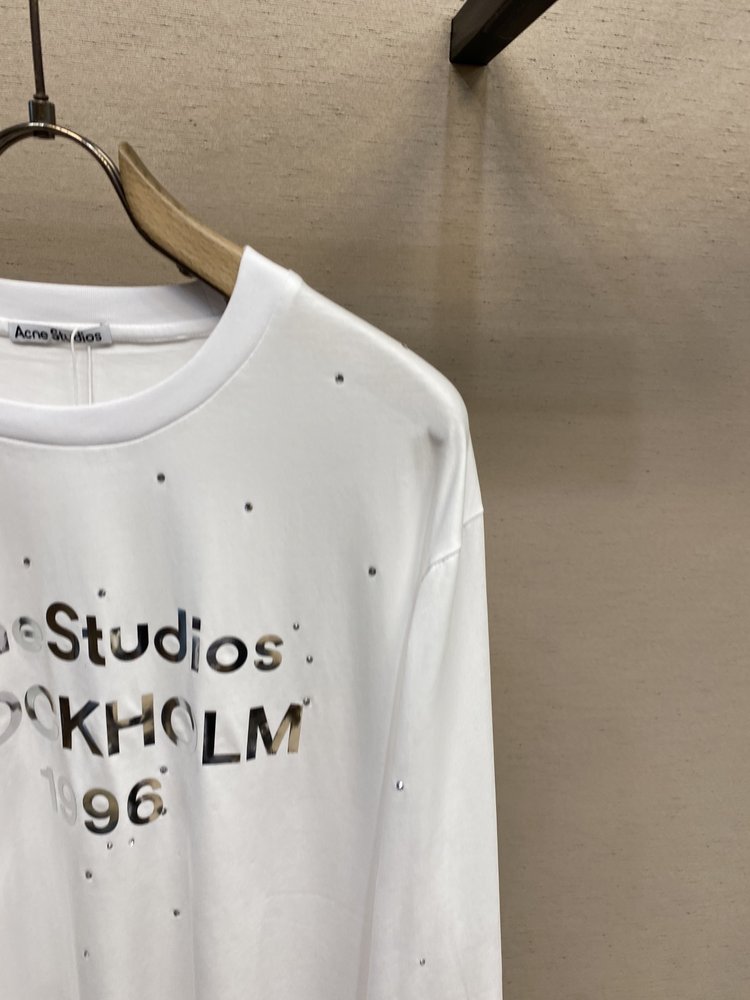 Acne Studios 루즈 핏 미러 레이저 크리스탈 001-283099