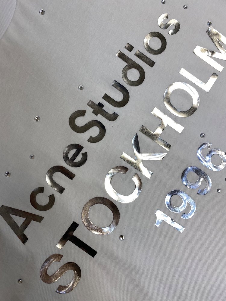 Acne Studios 루즈 핏 미러 레이저 크리스탈 001-283099