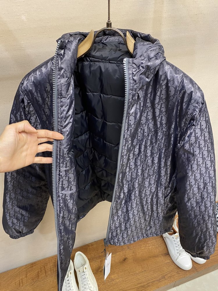 디올 가을겨울 모노그램 풀프린트 패딩 자켓 001-283105