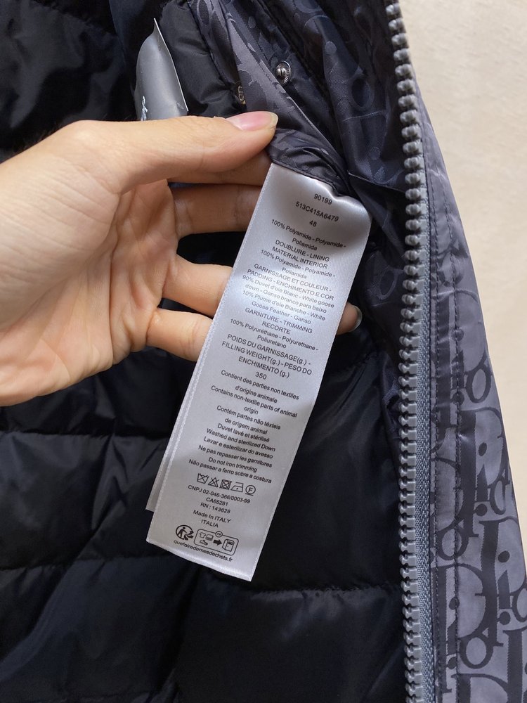 디올 가을겨울 모노그램 풀프린트 패딩 자켓 001-283105