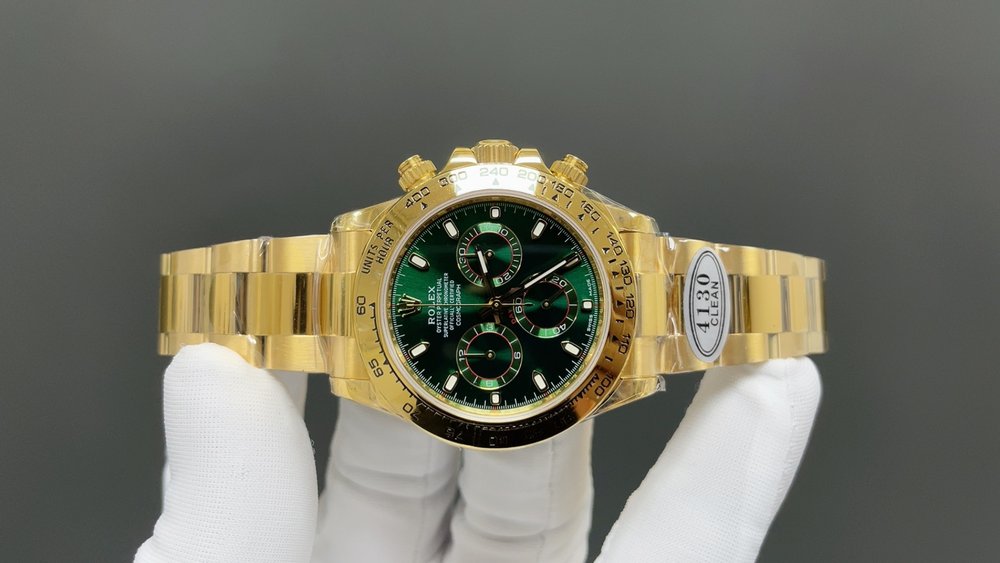 롤렉스 데이토나 골드 그린 40mm 001-283119