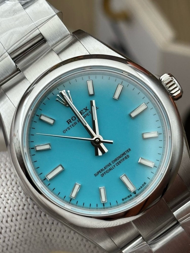 EWE 롤렉스 오이스터 퍼페츄얼 31mm 여성 시계 001-283123
