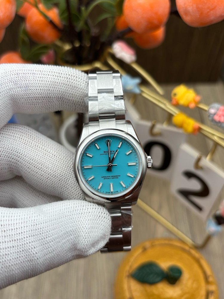 EWE 롤렉스 오이스터 퍼페츄얼 31mm 여성 시계 001-283123