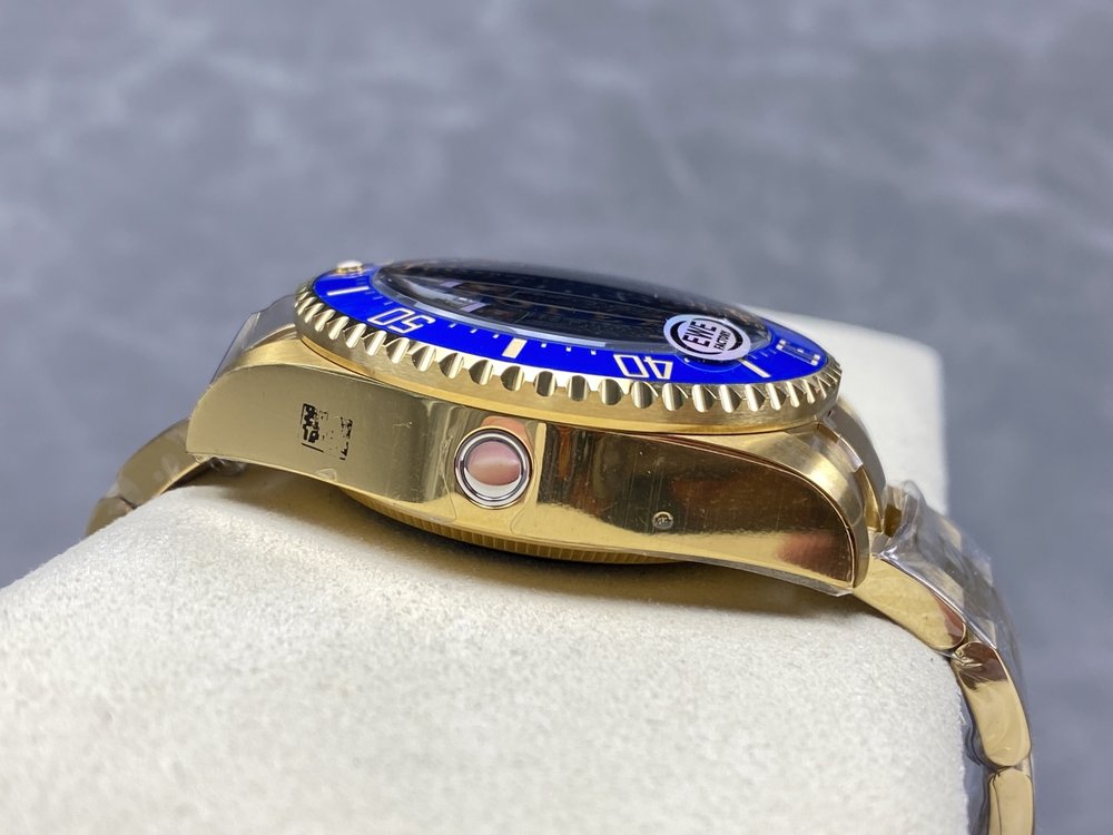 EWE 롤렉스 씨드웰러 골드 블루 44mm 시계 001-283130