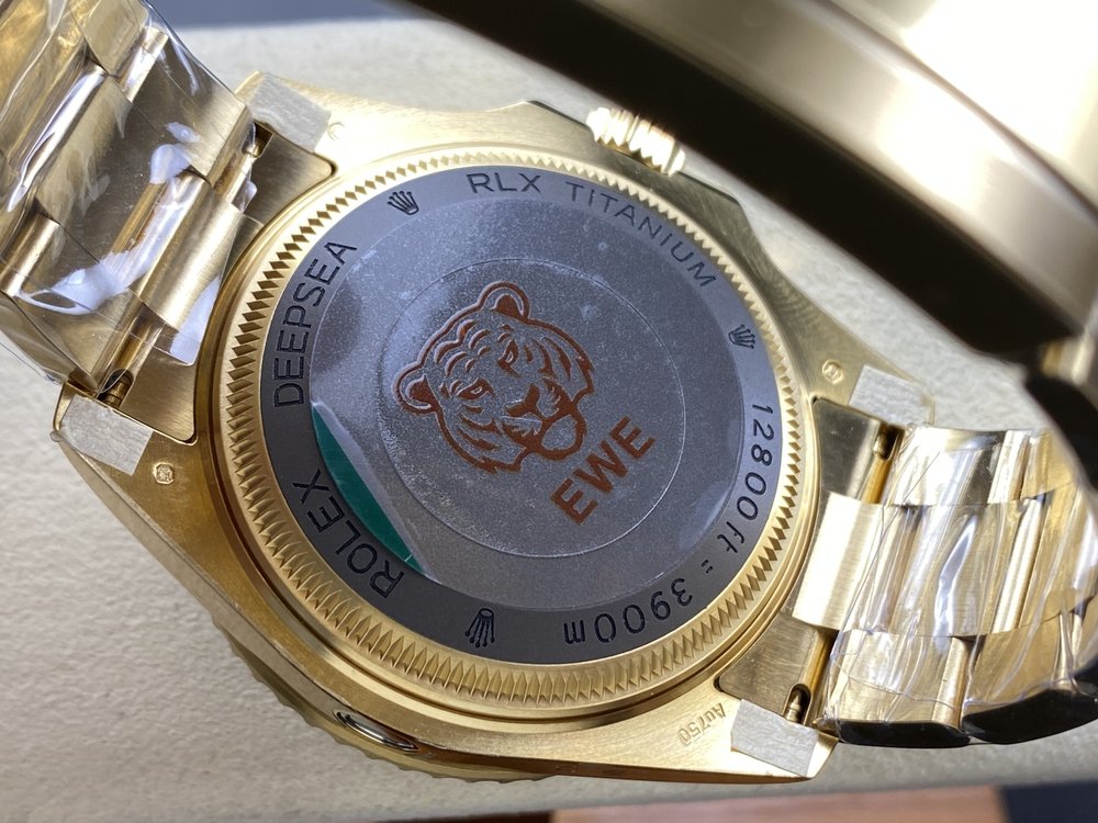 EWE 롤렉스 씨드웰러 골드 블루 44mm 시계 001-283130