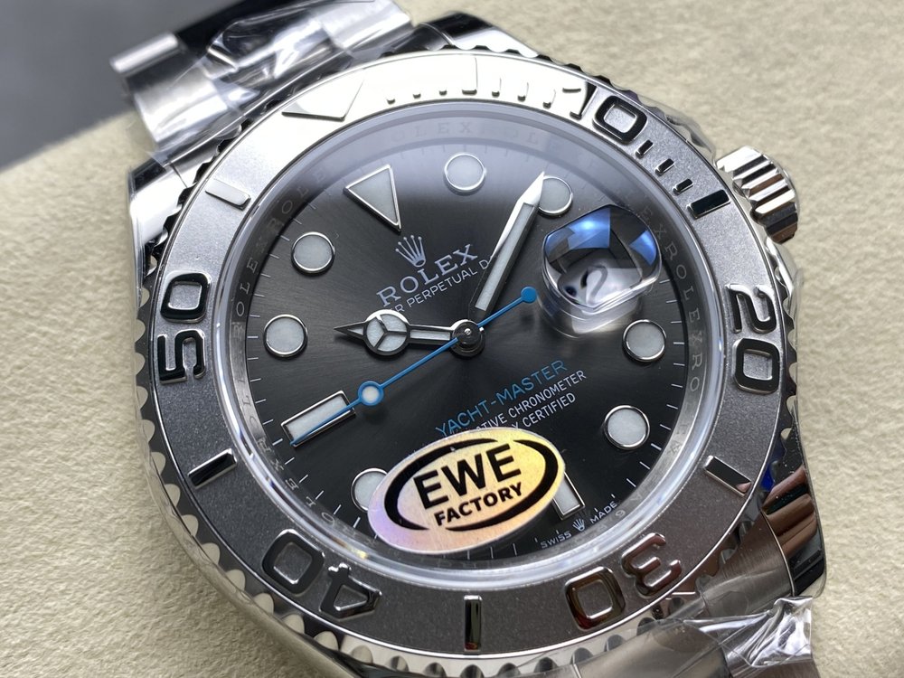 롤렉스 그레이 요트마스터 40mm 시계 001-283134