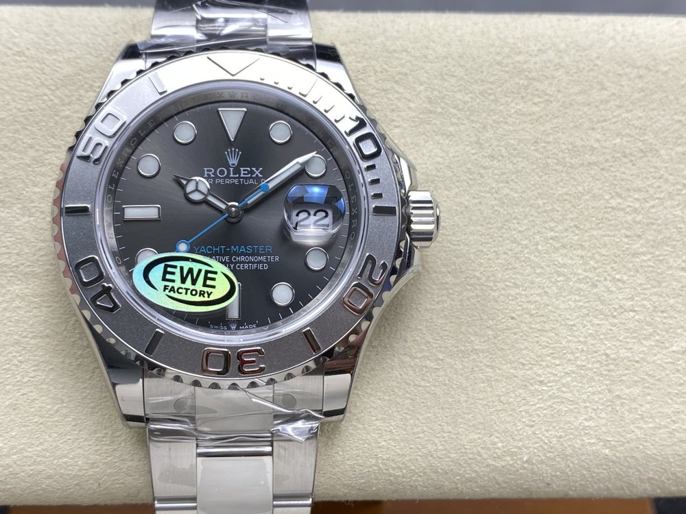 롤렉스 그레이 요트마스터 40mm 시계 001-283134