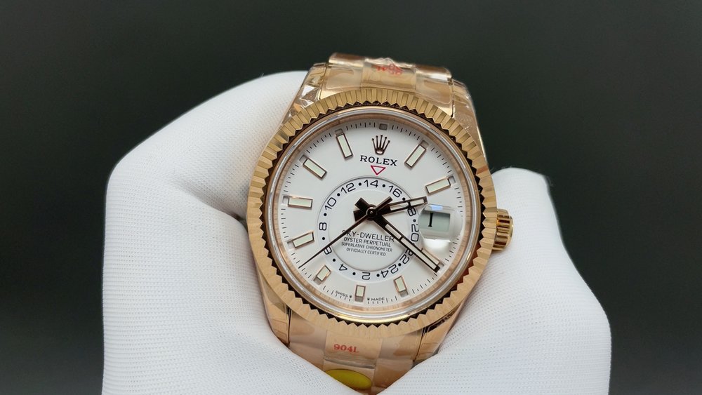 NOOB 롤렉스 스카이드웰러 로즈골드 화이트 42mm 001-283141