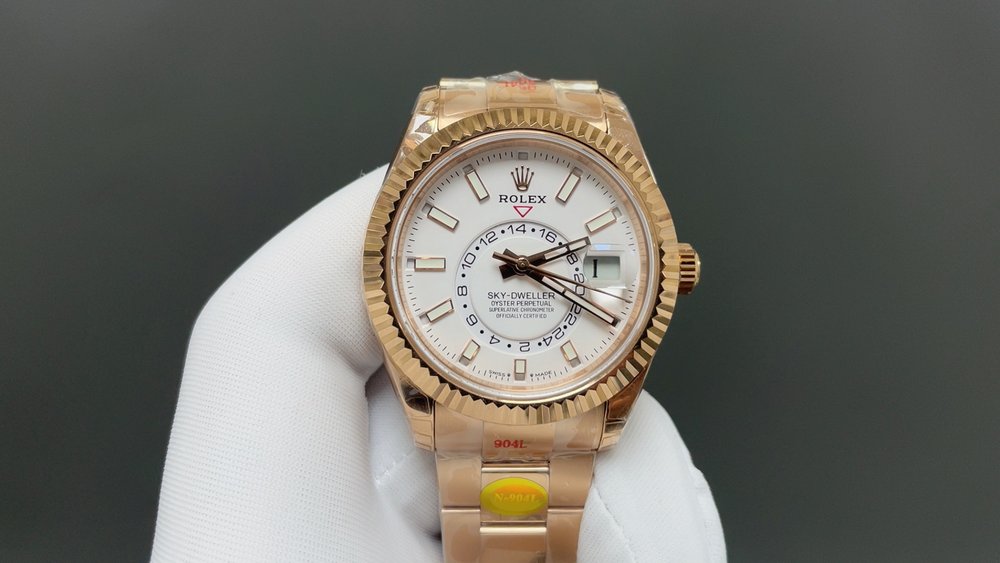 NOOB 롤렉스 스카이드웰러 로즈골드 화이트 42mm 001-283141