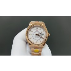 NOOB 롤렉스 스카이드웰러 로즈골드 화이트 42mm 001-283141