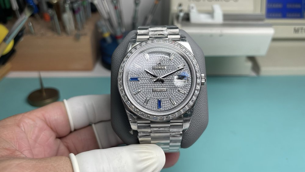롤렉스 풀 다이아몬드 데이데이트 DD40mm 배중판 001-283144