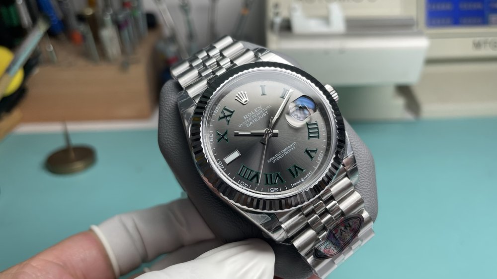 롤렉스 데이트저스트 그린롤 41mm 001-283148