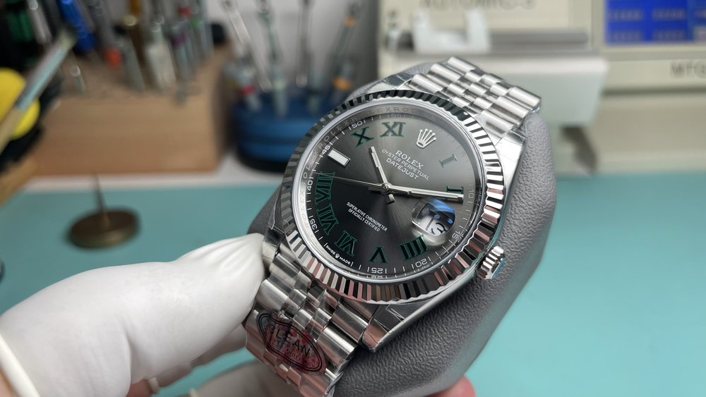 롤렉스 데이트저스트 그린롤 41mm 001-283148