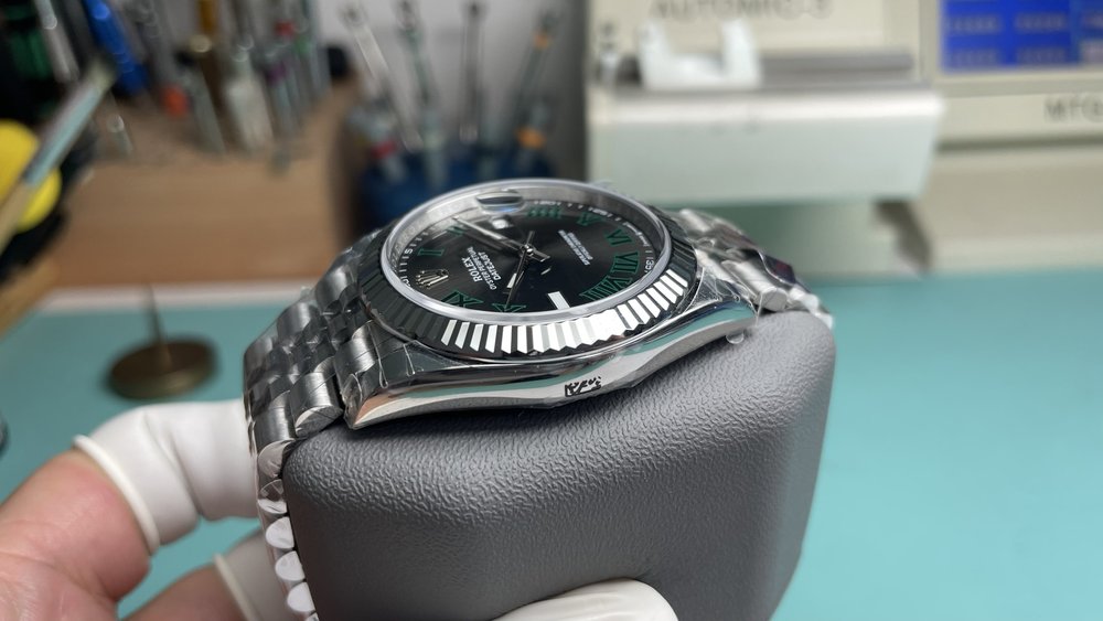 롤렉스 데이트저스트 그린롤 41mm 001-283148