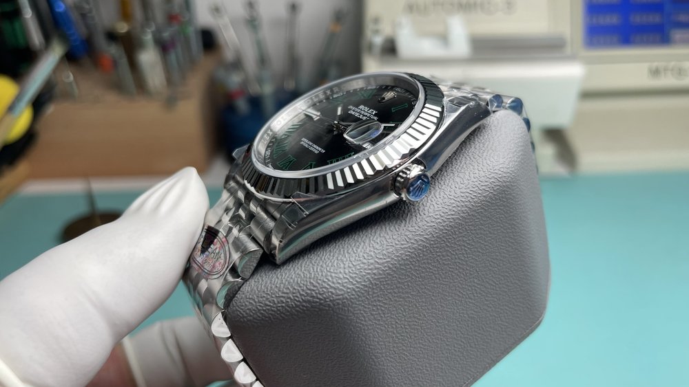 롤렉스 데이트저스트 그린롤 41mm 001-283148