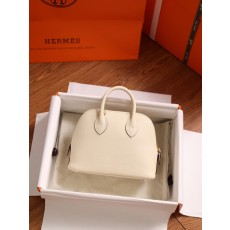 에르메스 Bolide 보스턴백 19cm 염소가죽 베이지 001-283211