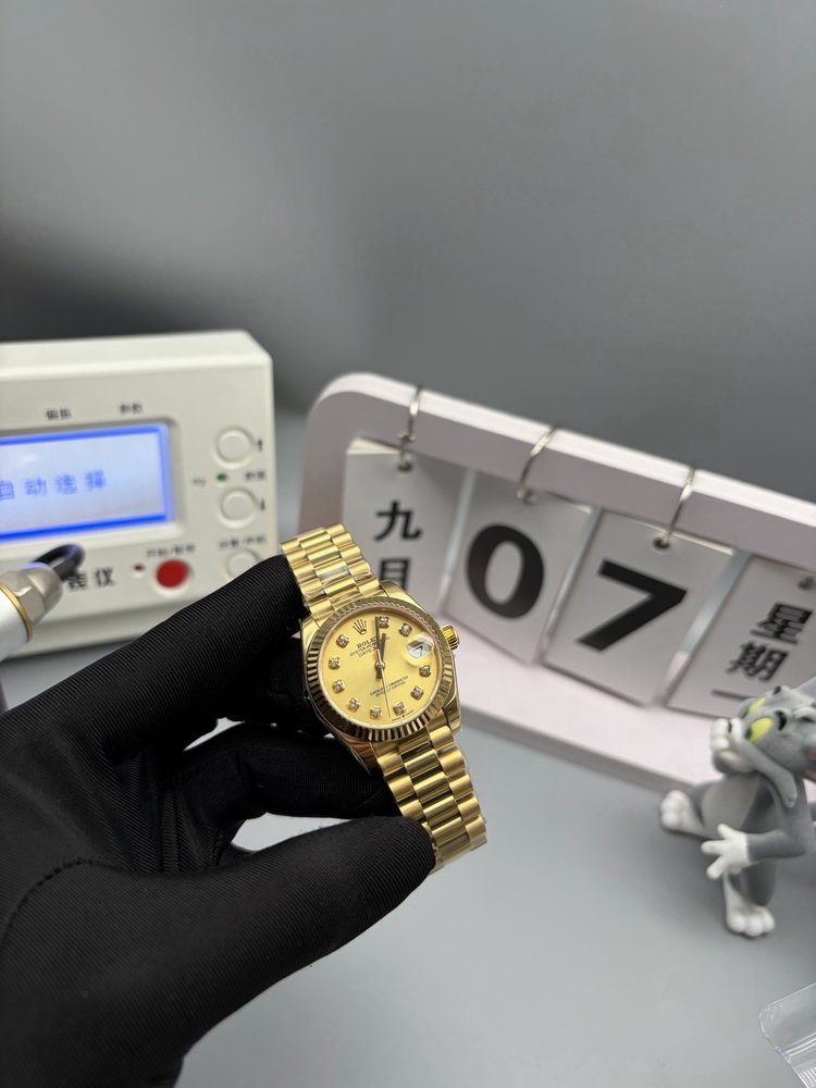 롤렉스 31mm 풀골드 데이트저스트 001-283223