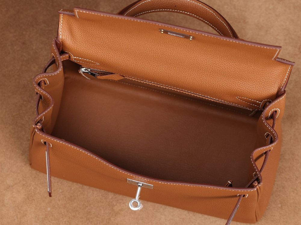 에르메스 Kelly 28cm 안쪽 솔기 골드/실버 버클 001-283227