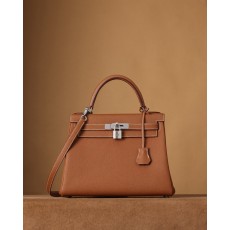 에르메스 Kelly 28cm 안쪽 솔기 골드/실버 버클 001-283227