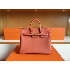 수제 Birkin Togo가죽 골드 버클 가방 001-283230