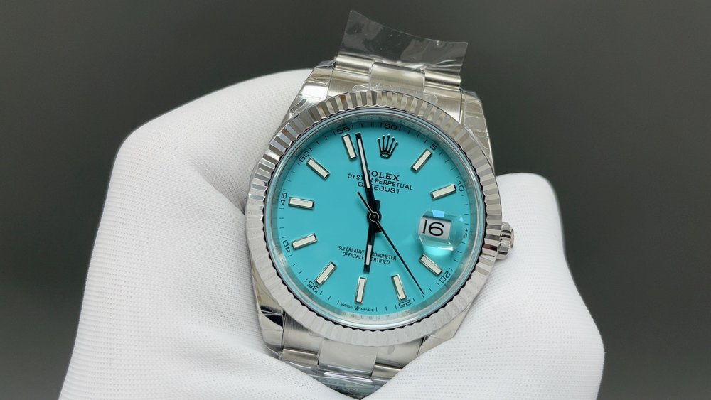 롤렉스 티파니 블루 데이트저스트 41mm 최고 품질 001-283249