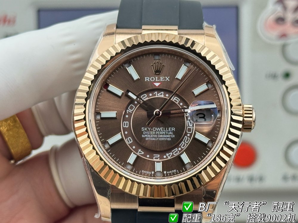 B.FACTORY 롤렉스 스카이드웰러 거중경중 손목시계 001-283261