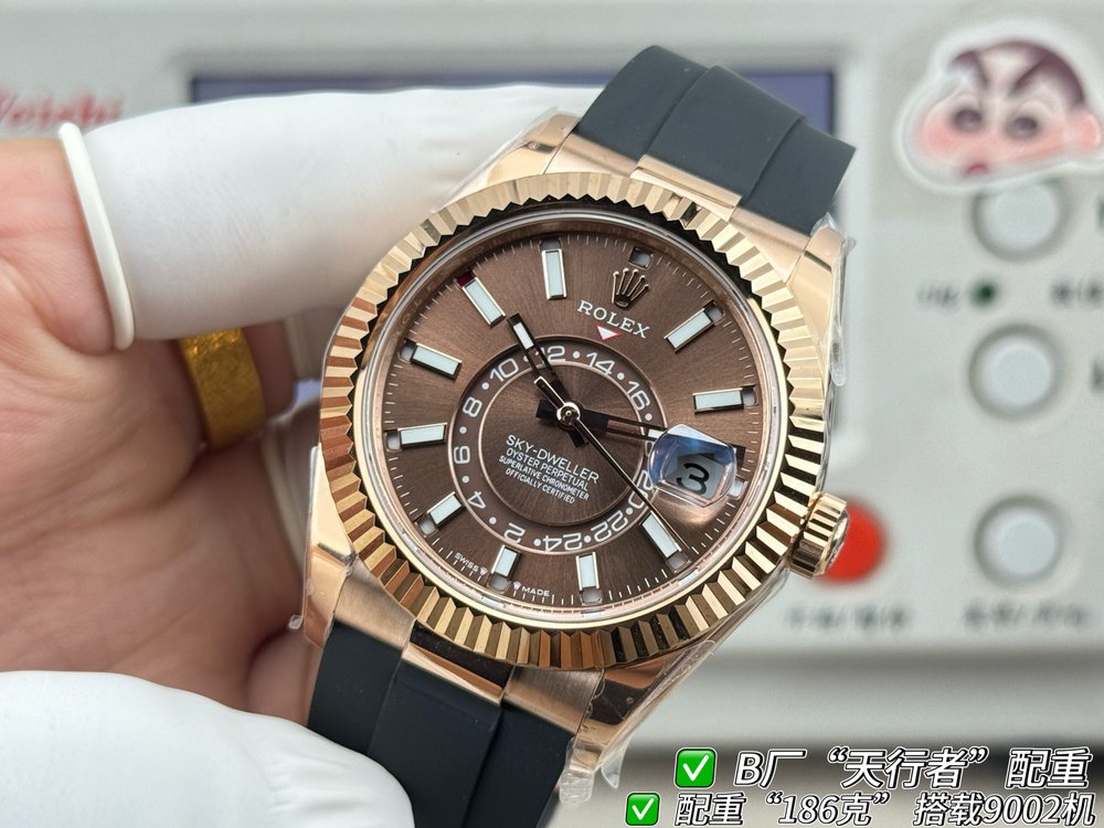 B.FACTORY 롤렉스 스카이드웰러 거중경중 손목시계 001-283261
