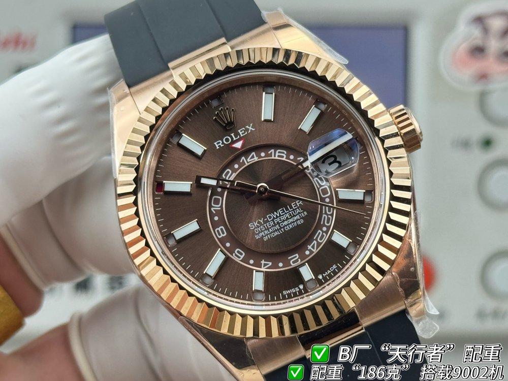 B.FACTORY 롤렉스 스카이드웰러 거중경중 손목시계 001-283261