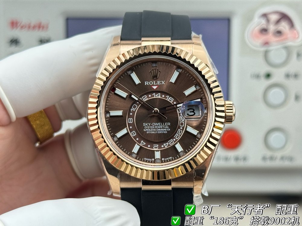 B.FACTORY 롤렉스 스카이드웰러 거중경중 손목시계 001-283261