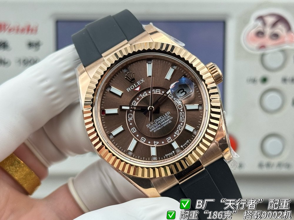 B.FACTORY 롤렉스 스카이드웰러 거중경중 손목시계 001-283261