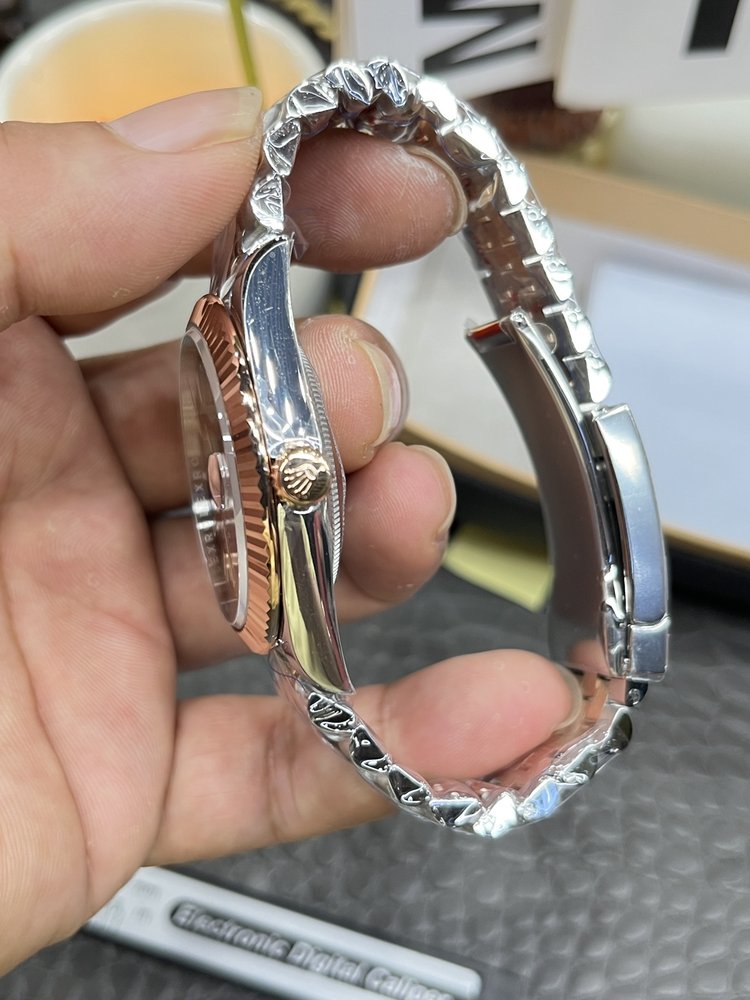롤렉스 데이트저스트 41mm 로즈골드 브라운 다이얼 오 001-283303