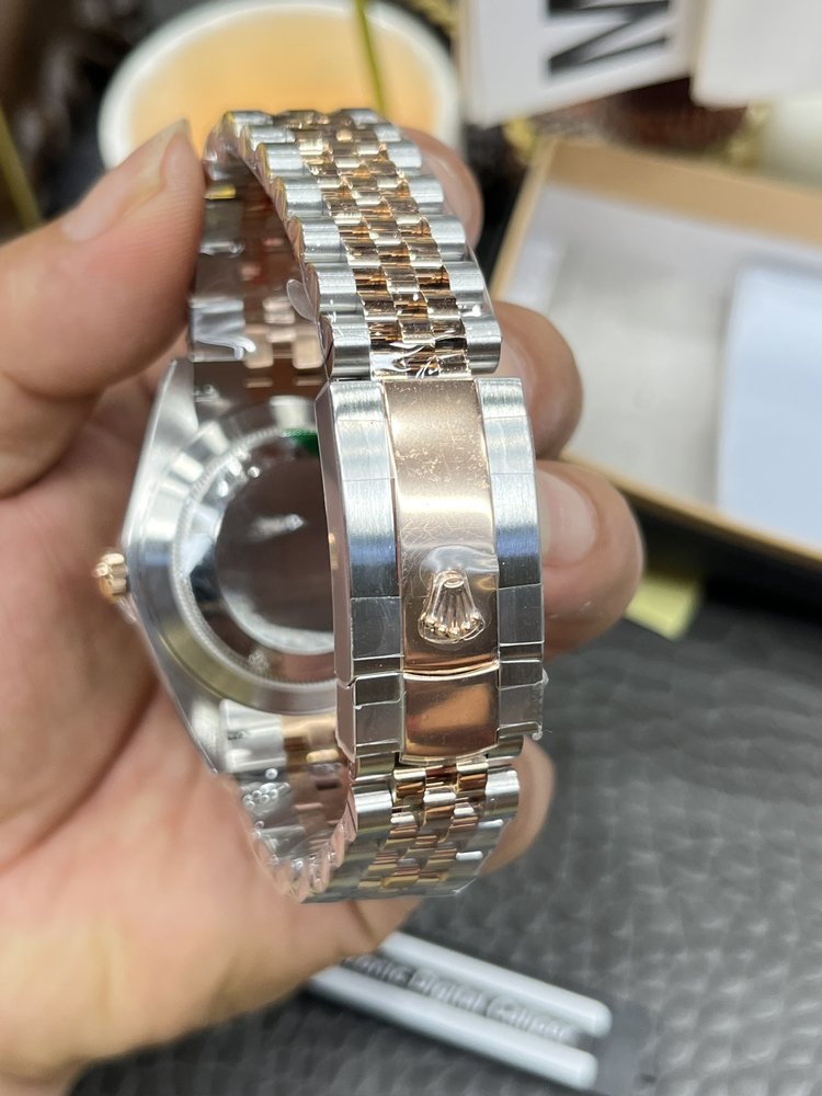 롤렉스 데이트저스트 41mm 로즈골드 브라운 다이얼 오 001-283303