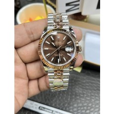 롤렉스 데이트저스트 41mm 로즈골드 브라운 다이얼 오 001-283303
