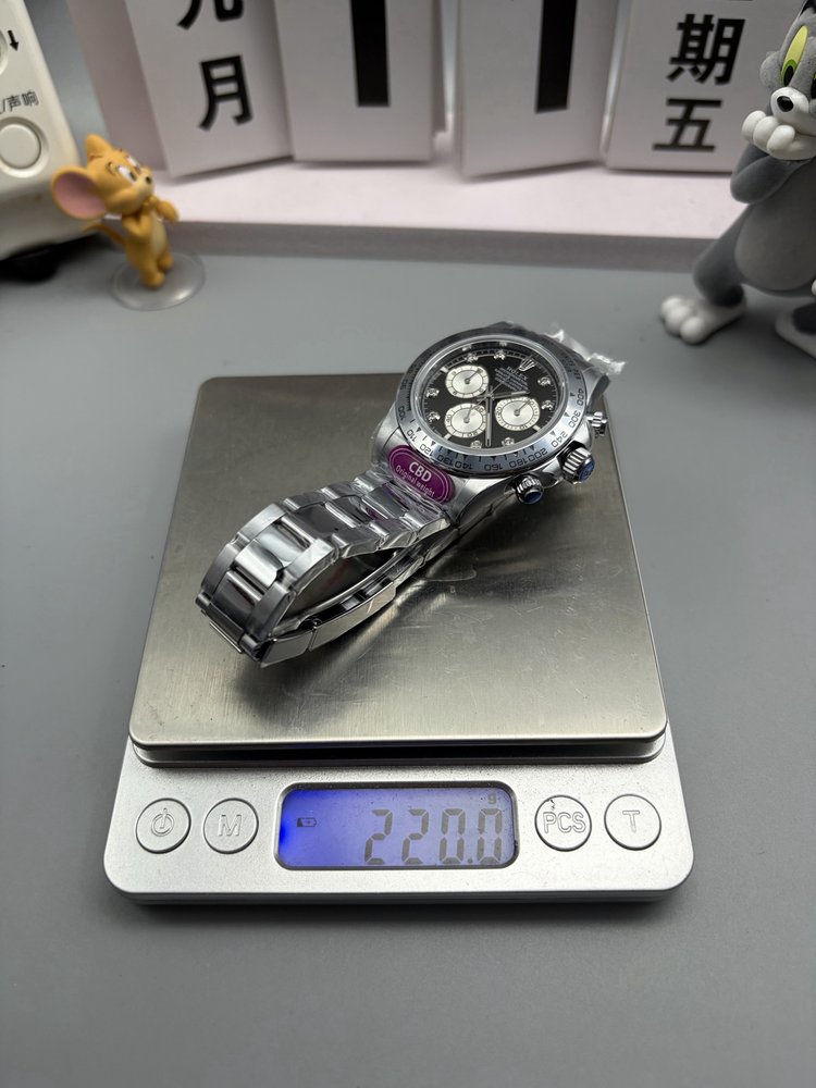 롤렉스 CBD 블랙 다이아몬드 데이토나 시계 001-283321